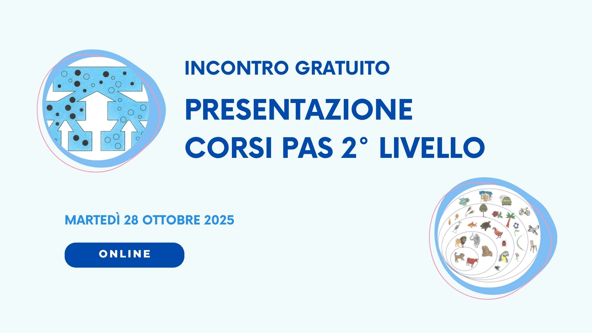 Presentazione corsi di 2° livello: PAS BASIC e PAS STANDARD - ottobre