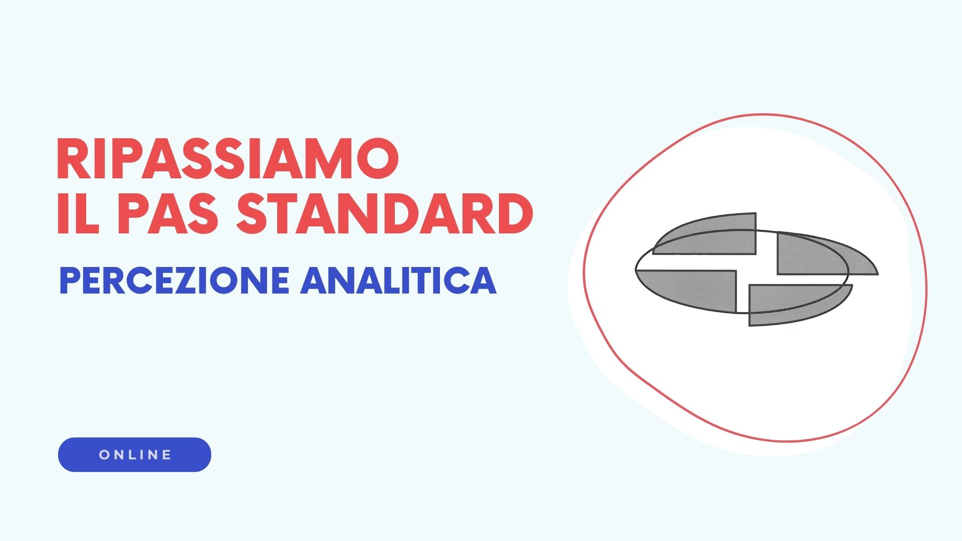 Ripassiamo PERCEZIONE ANALITICA - PAS Standard